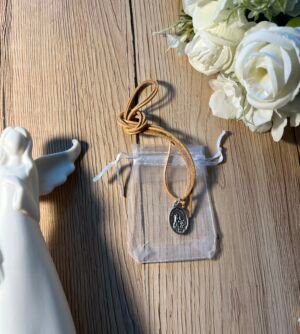 Škaplierius medalikėlis su dėkliuku organzos maišiuku