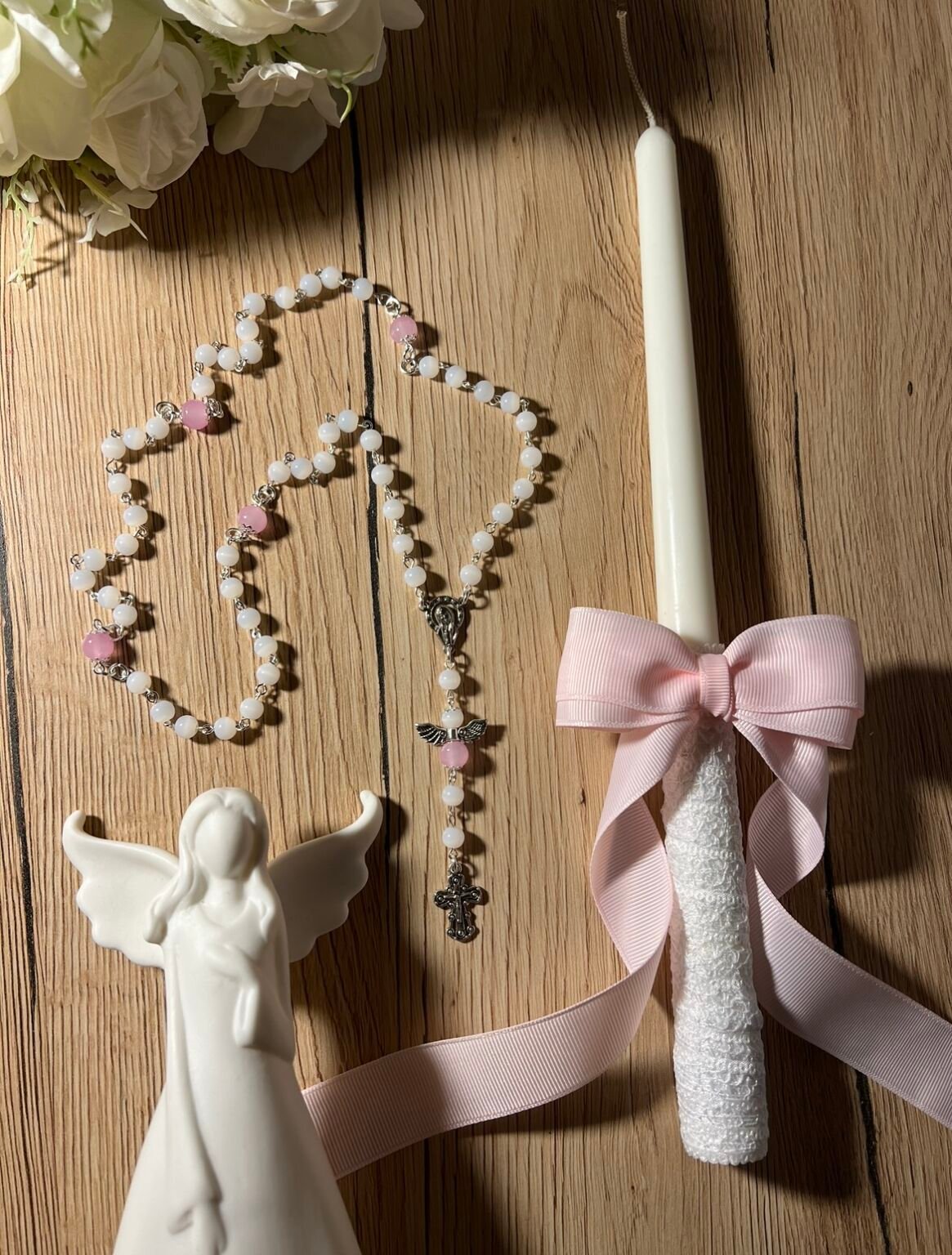 komplektas krikstynoms rozancius kriksto zvake komunijai