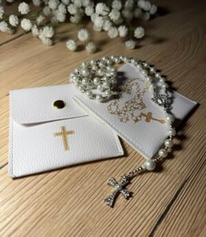 Dirbtinės odos rožančiaus dėkliukas